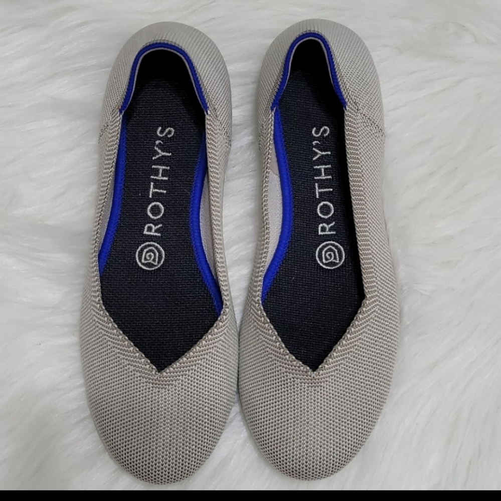 Rothys Gray Round Toe Flats - Picture 2 of 10